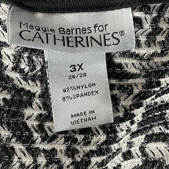 Maggie Barnes for Catherines 3X-Large Shark-Bite Top Dolman Sleeves Scoop Neck - Picture 8 of 9